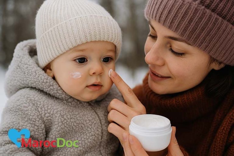 العناية ببشرة طفلك وحمايتها من الجفاف في فصل الشتاء