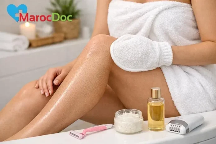 أسرع طريقة للتخلص من جلد الإوزة والشعر الزائد والحصول على بشرة ناعمة في المنزل marocdoc